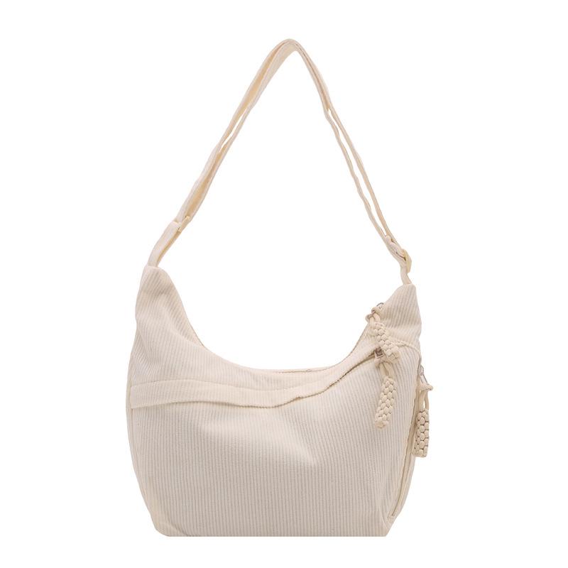 Women's Trendy Autumn 2025 Corduroy Shoulder Bag - Large Capacity Crossbody for Versatile, Casual Commutes