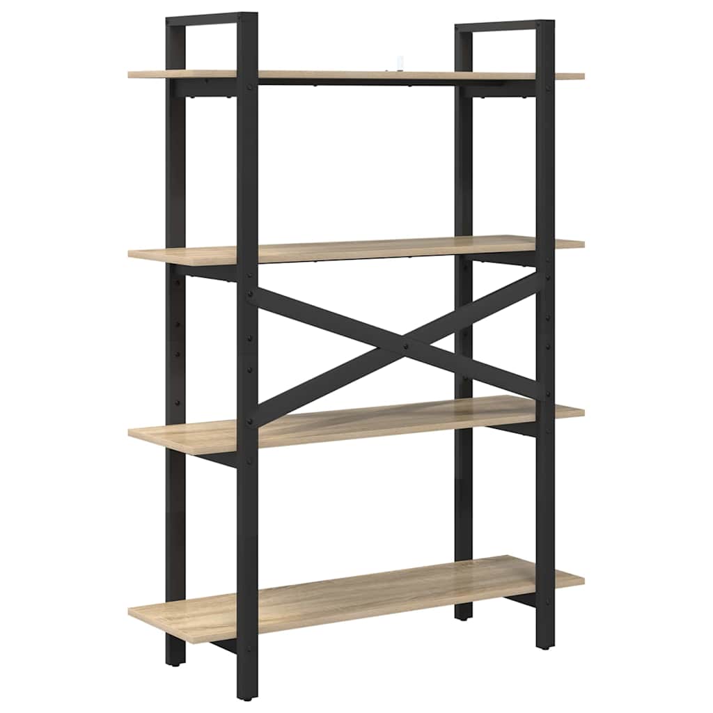 Bookshelf Sonoma Oak 100 x 33.5 x 140 cm Particleboard