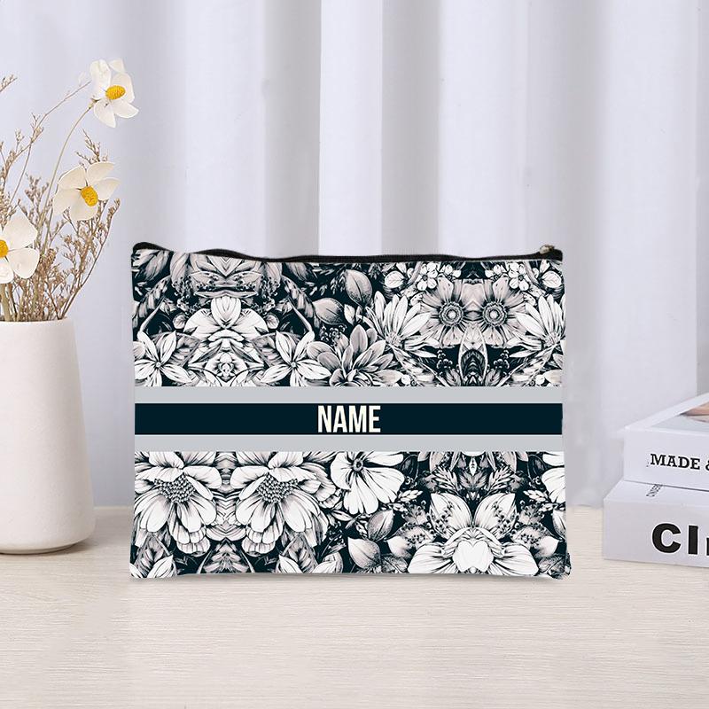 Personalized Full Print Custom Makeup Bag able Women's Products Environmentally Friendly Canvas Travel Storage Bag
