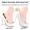Cushioned Adhesive Heel Inserts with Silicone Paaded Soft Flannel Fabric Heel Grip for Protective Secures Fit in Shoes