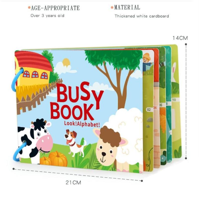 Magnetic Sticker Busy Book For Baby Enlightenment Book Montessori Toy Activity Books For Toddlers