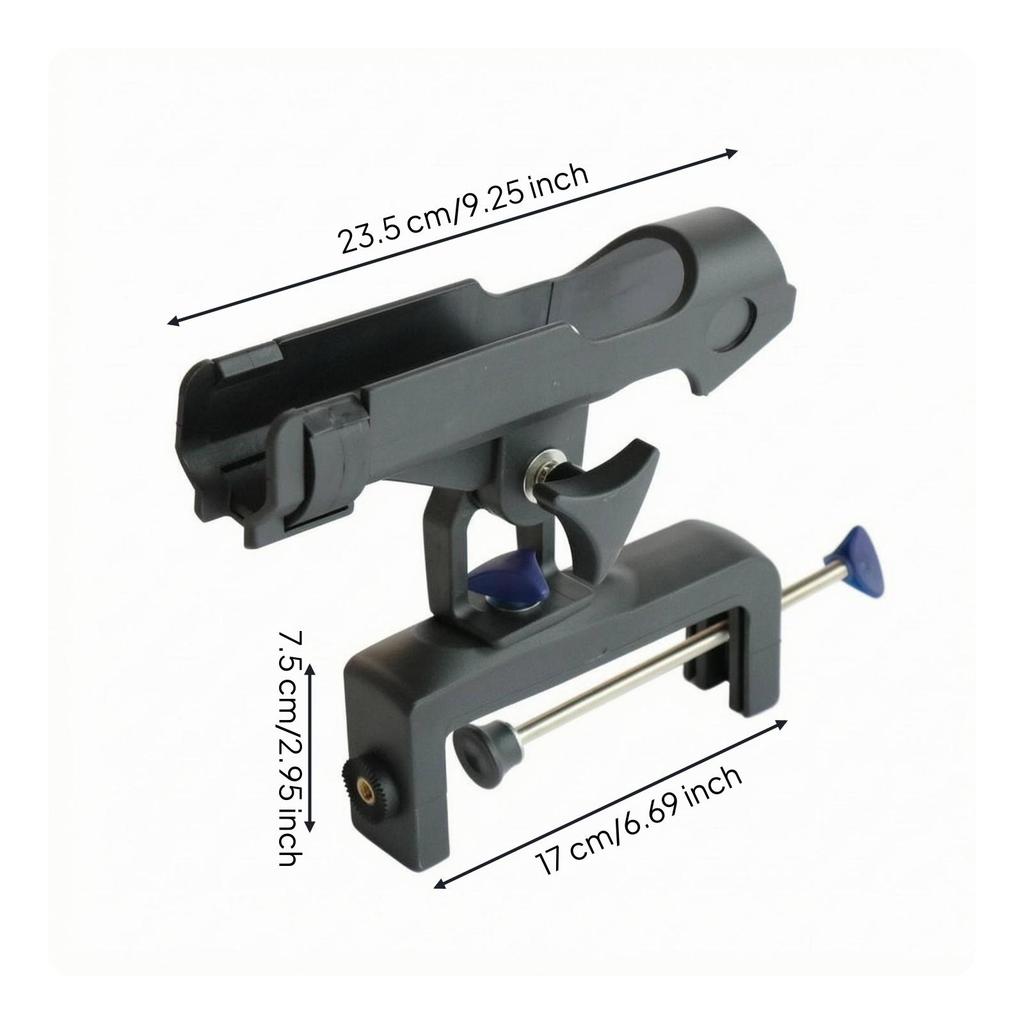 Boat Fishing Rod Holder 360Degree Rotation Kayak Stainless Steel Screws Water Sports Gear