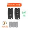 TPU Car Key Case Cover Shell Fob for  Jeep Renegade Compass 2016 2019 Folding Keyless Protector Accessories