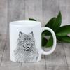 Keeshond, Dutch Barge Dog, Smiling Dutchman, - Cup with a Dog, Cup with a Photo, Personalized Gift from the Art-Dog Brand