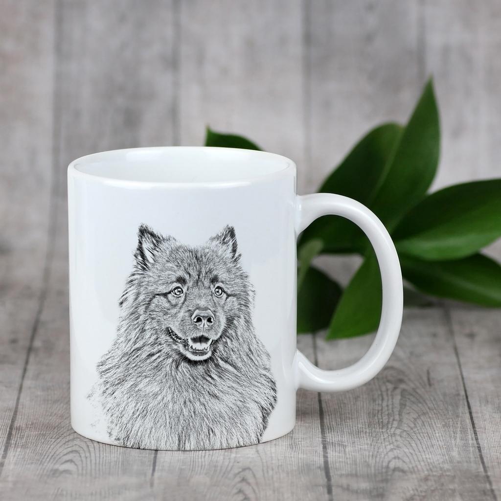 Keeshond, Dutch Barge Dog, Smiling Dutchman, - Cup with a Dog, Cup with a Photo, Personalized Gift from the Art-Dog Brand