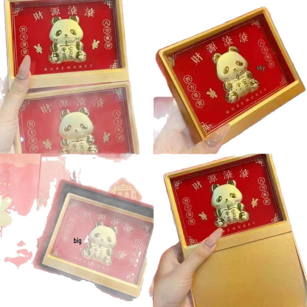 2026 Year of the Horse Gold Foil Painting Ornament – Symbol of Wealth and Happiness for Home Display