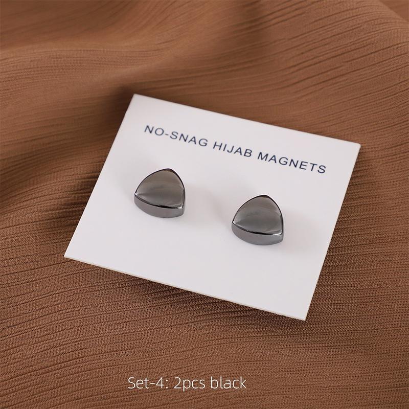 Matte Magnet Hijab Pins for Muslim Headscarf Women Scarf Magnetic Button Shawls Magnetic Brooch Ramadan Islamic Turban Fingdings