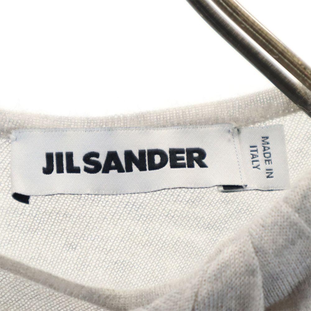 Jil Sander Cashmere 100% Long Sleeve Back Zip Sweater 36 Gray Knit Women Used