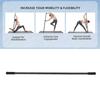 Yoga Stick, 60-inch Adjustable Stretching Stick for Mobility, Flexibility, and Balance, Heavy-Duty Steel Versatile Exercise Stick with 4 Steel Rods an