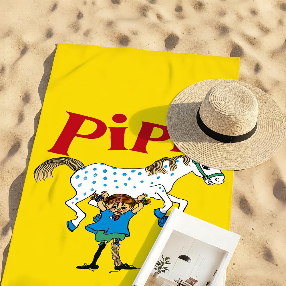 Divertente P-Pippi Calzelunghe Asciugamano Carino Morbido Piscina Regalo Per Viaggio Palestra Doccia Campeggio Asciugatura Rapida Sportivo Grandi Asciugamani da Spiaggia