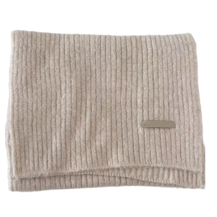 Versatiles Ladies' Knitted Scarf Lightweight Cold Weather Neckerchief Daily Wear for Men Women and Kids