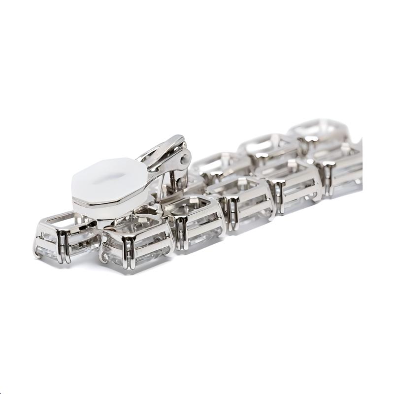 Swarovski Millenia Gem Embellished Rhodium Ear Cuff Women's Silver 5696320