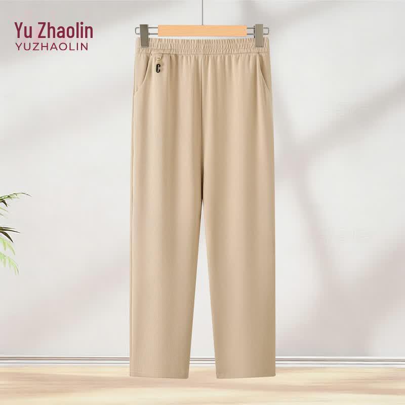 YUZHAOLIN Women s Plus Size Straight-Leg Casual Pants 2XL