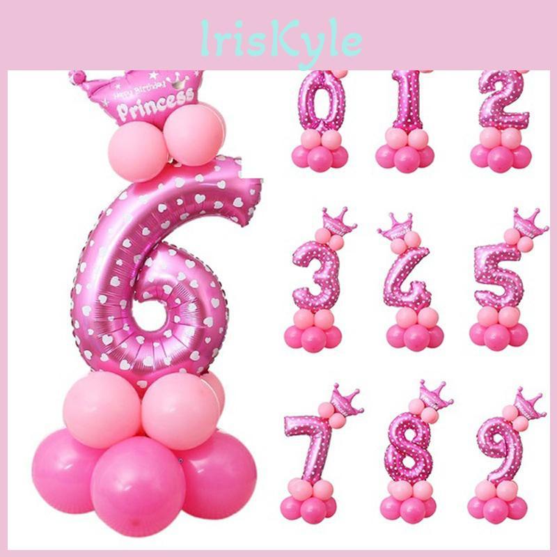 Stylish 32" Number Foil Balloon For Elegant Child Birthday And Party Decorations