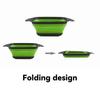 1Pcs Silicone Folding Drainer Basket Fruit Vegetable Foldable Colander Kitchen Strainer for Food Pasta Kitchenware Drain Device