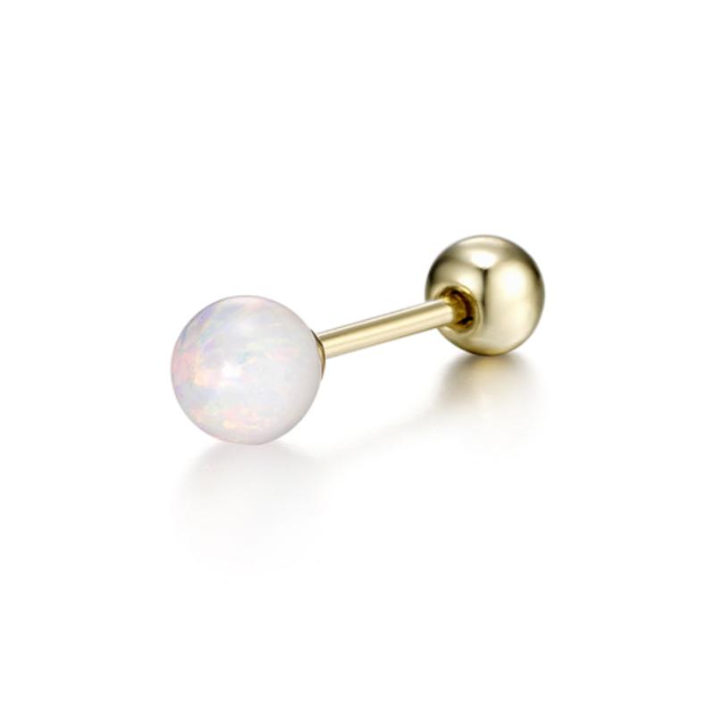 CRANNE White Opal 14K Piercing C24PG043