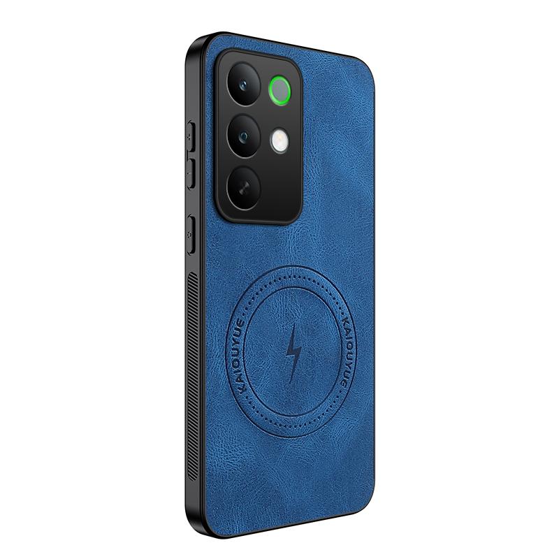 

Для Realme C85 Новий Стиль Модний Шкіряний Чохол для Телефону Для Realme C85 Pro М які Захисні Чохли-Бампери C85 Pro Синій Протиударний Чохол For Realme C85 синій