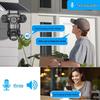 AOV Solar-Powered 4G Outdoor Surveillance Camera with Triple-Lens All-Day Recording