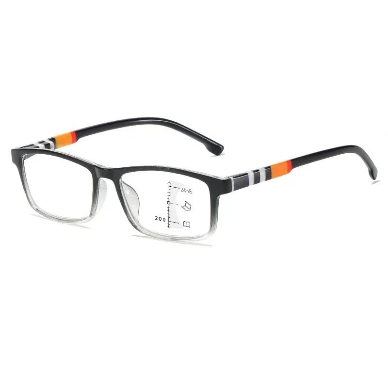 

New Style Luxury Design Multifocal Reading Presbyopia Glasses Progressive Degree Presbyopia Eyewear Fashion Style HD Ultra Light Eyeglasses To +4.0 1.5