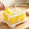 Creative Design Homemade Ice Box DIY Popsicle Mold Cube Tray Ice Cream Popsicle Mold  Kitchen Use