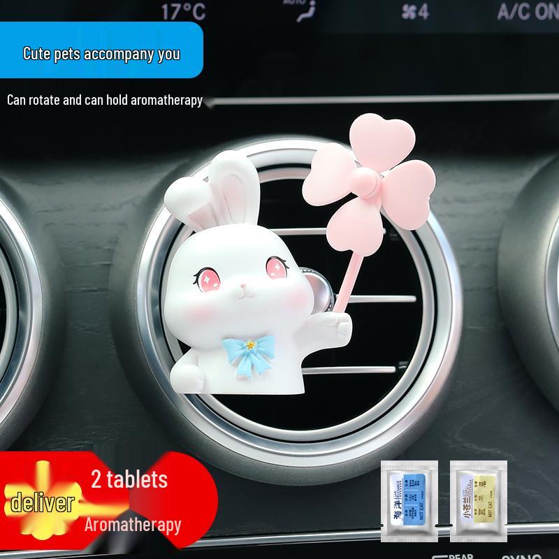 Cartoon Pinwheel Aromatherapy Vent Clip: Small Animal Car Air Freshener.