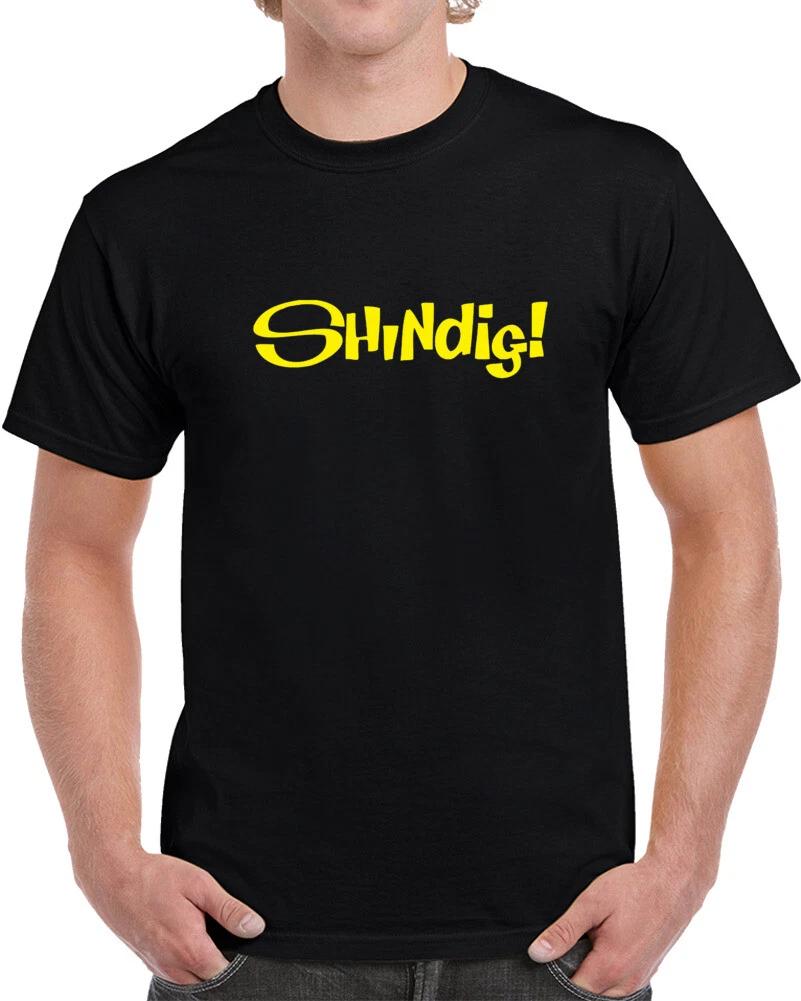 Shindig Tv Show Tee 1960s Retro Rock Folk Country T Shirt 4XL