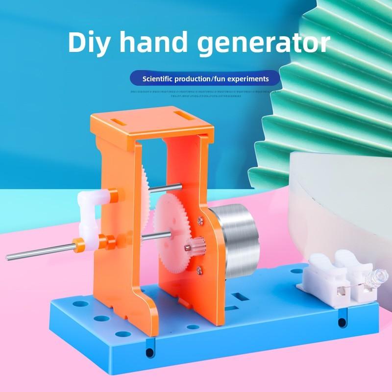 Science Experiment Handcrank Generator Diy Stem Educational Kit For Middle School Physics Projects