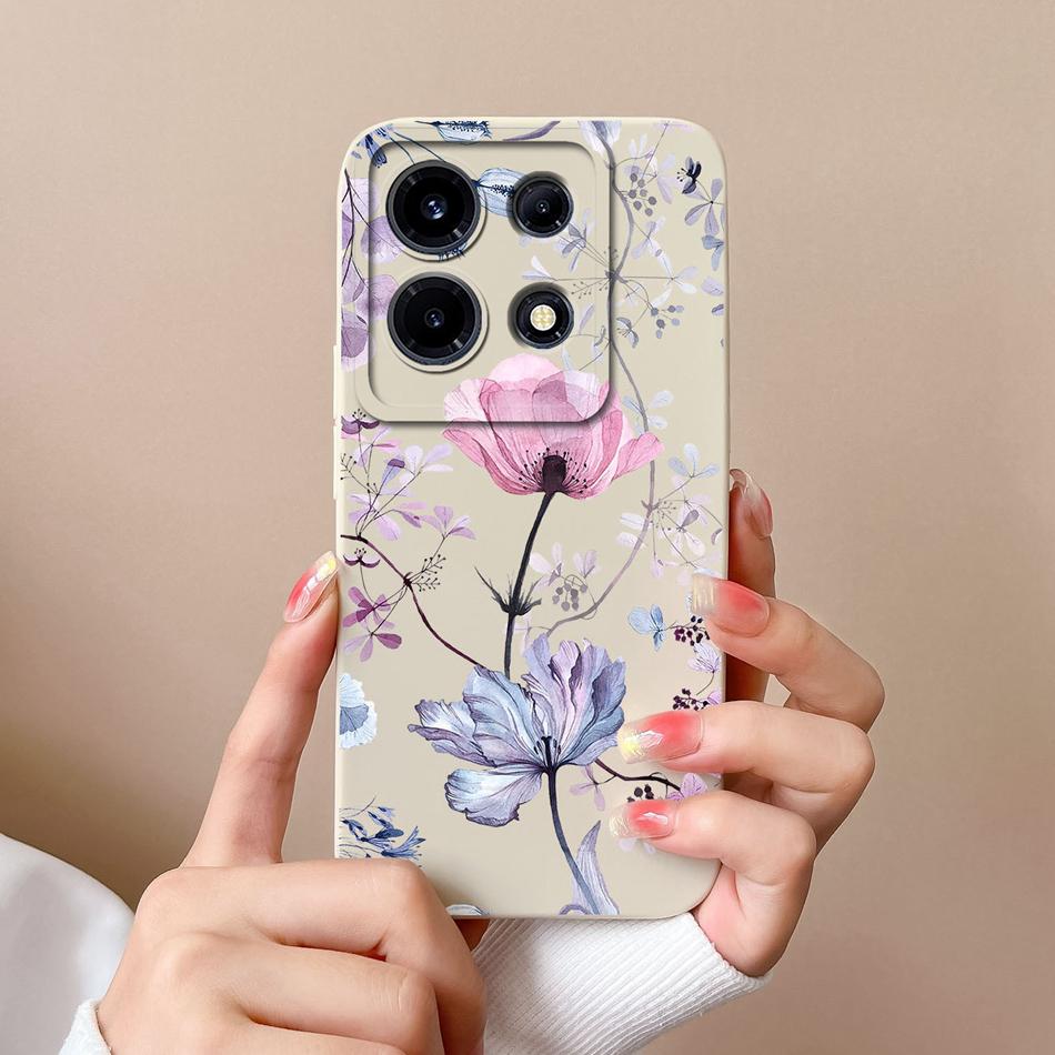For Infinix Note 30 Pro Vip 30i Phone Case Cartoon Liquid Silicone Full Coverage Anti Drop Bumper For Infinix Note30 30Pro Funda
