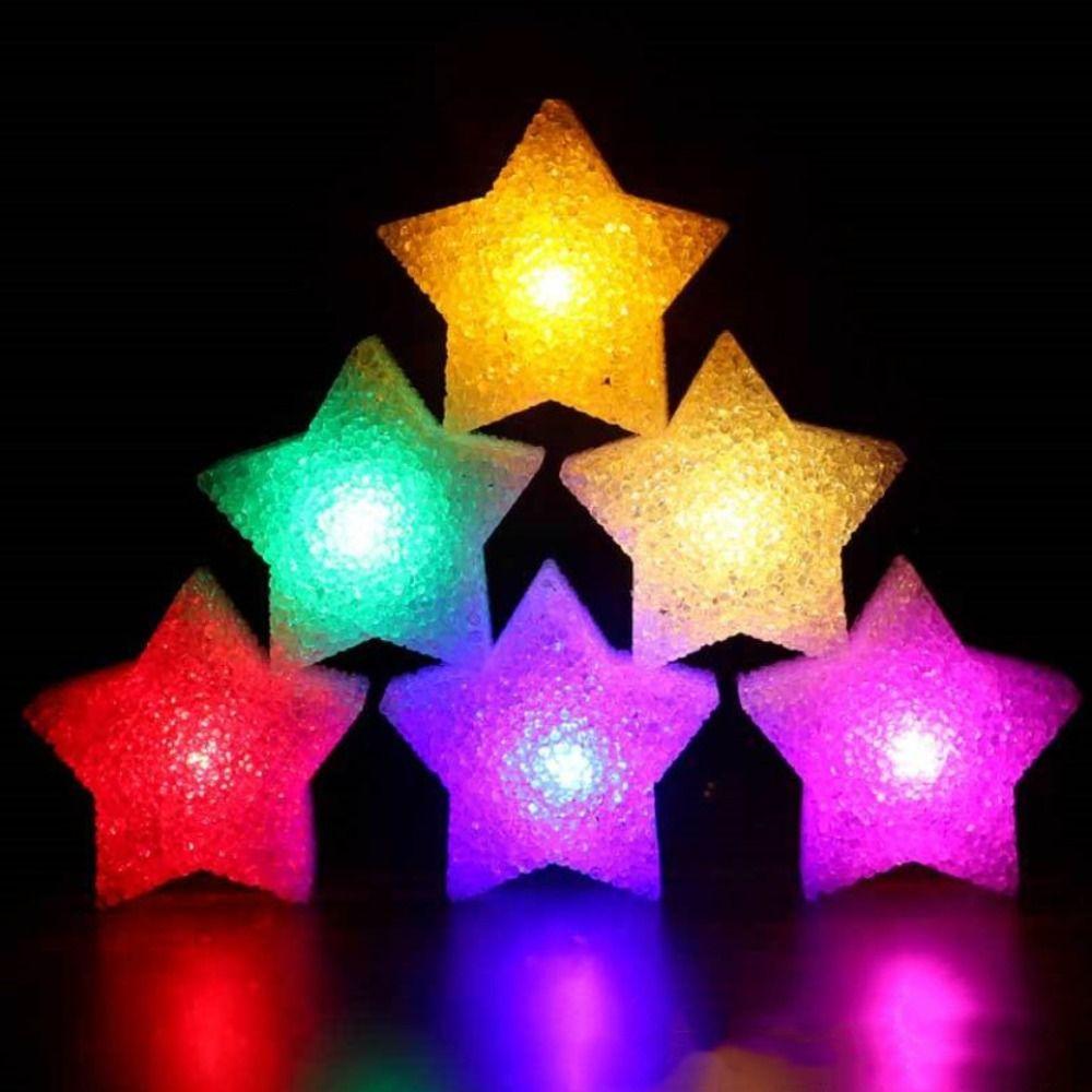 Wedding Birthday Star Lighting Wristband Concert Party Shining Light Flashing Bracelet  Gift Toy 8(white shell)