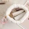 Women Padded Makeup Bag Large Capacity Quilted Cosmetic Pouch Solid Color Makeup Organizer Clutch for Travel Vacation Business Trip