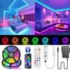 2024 Smart Bluetooth RGB LED Strip Lights with Music Control - Seven-Color TV Light Set