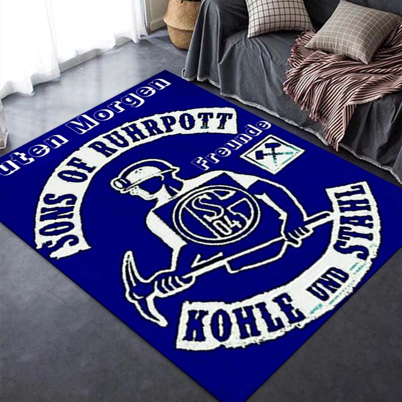 2025 New FC Schalke 04 Carpet Rug for Living Room Bedroom Home Sofa Decoration,Kids play Non-slip Floor Mat49