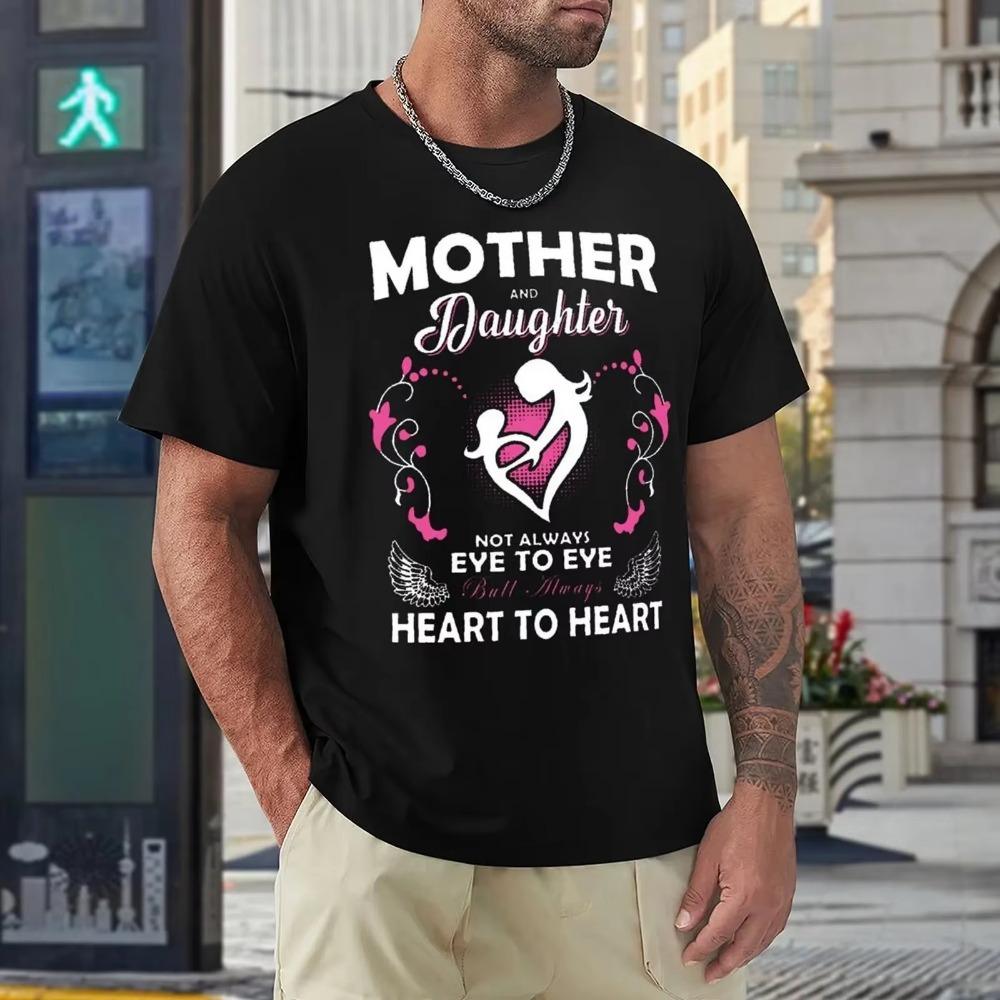Mother's Day Mother And Daughter Mom T WOmen's T-shirt Round Neck Sports  Cool Tshirt Creative Aactivity Competition Eur Size