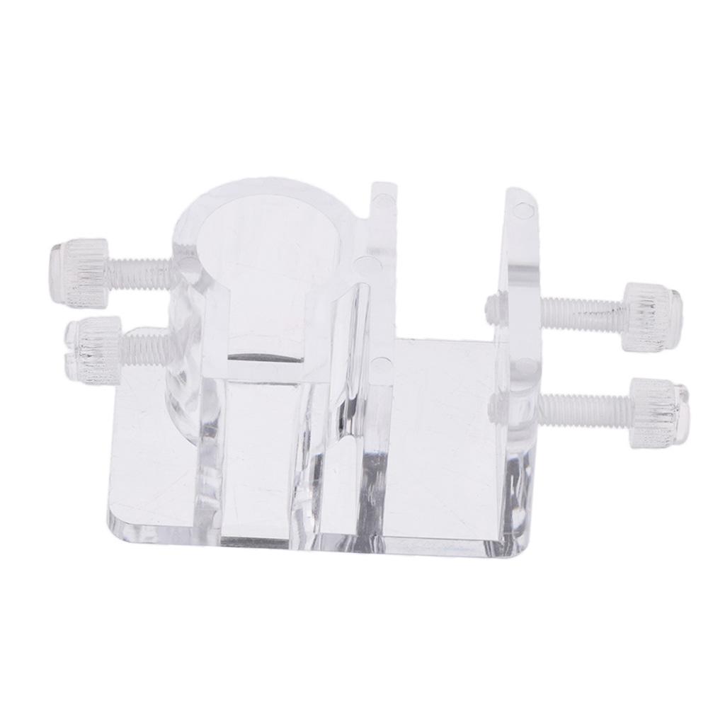 Clear Tube Clamp for Fish Tank Fixing Acrylic Water Pipe Holder for Aquarium Filtration and Cleaning Needs