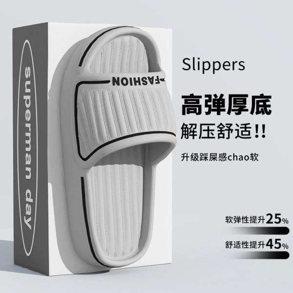 

Модная обувь Женская 2025 Домашние тапочки Платформа Пантофли Новые Плоские Резиновые Массажные Мягкие Повседневные Шлепанцы Домашние тапочки для отдыха Женские Плоские 35