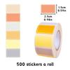 2 Rolls Paper Label Sticker Color/Light Color Self-adhesive Oil-proof Waterproof Handwritten Name Classification Index YMY