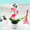 Artificial Orchid Plant Decorative Bonsai With Plastic Material For Home Decor And Gift Display