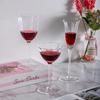 Bicchieri da Vino di Lusso Retrò in Cristallo Strisce Verticali Chiare Design Floreale Rosa Verde Flûte Calice da Cocktail Martini