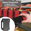 Battery Storage Mounting Bracket For Dewalt For Makita/Bosch/Milwaukee 18V Battery Wall-mounted Battery Holder Belt Clip Bracket