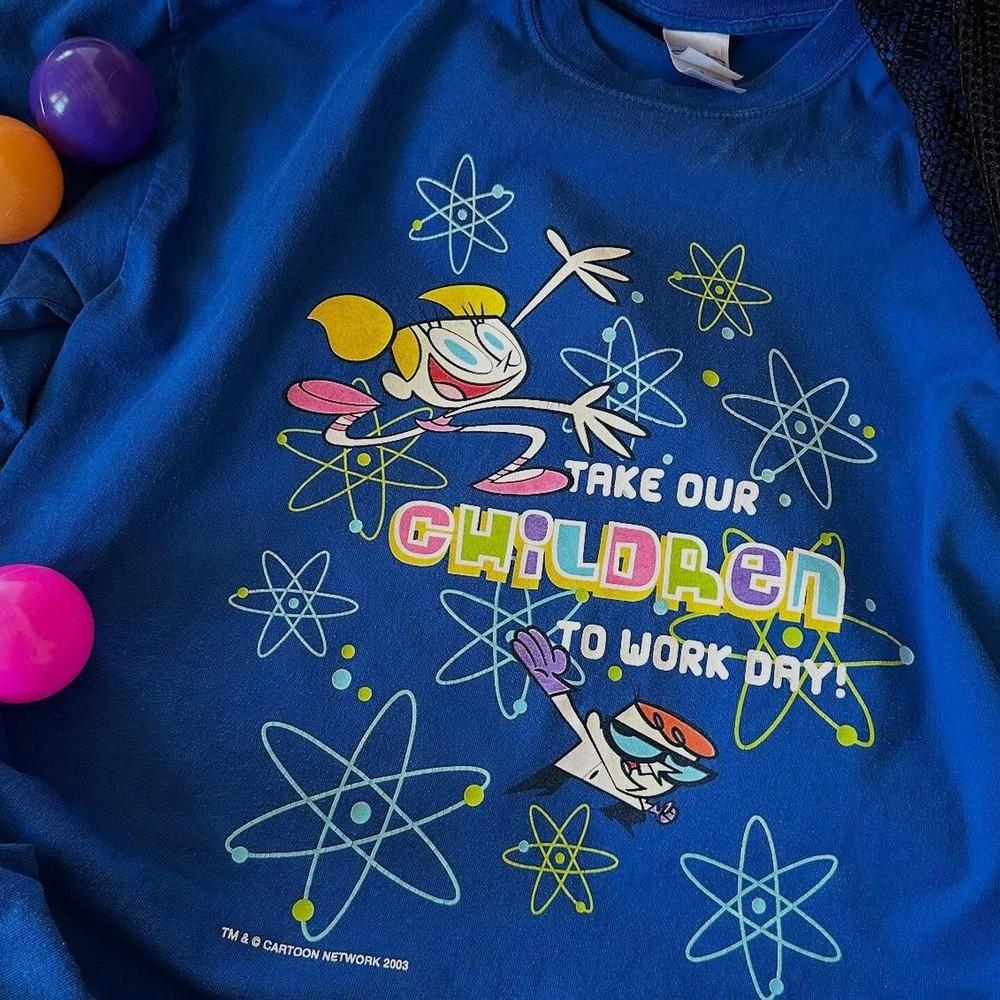 

2003 CN Dexter’s Laboratory Vintage Cartoon Movie Graphic Tee Reprint S5XL Unisex T-Shirt M