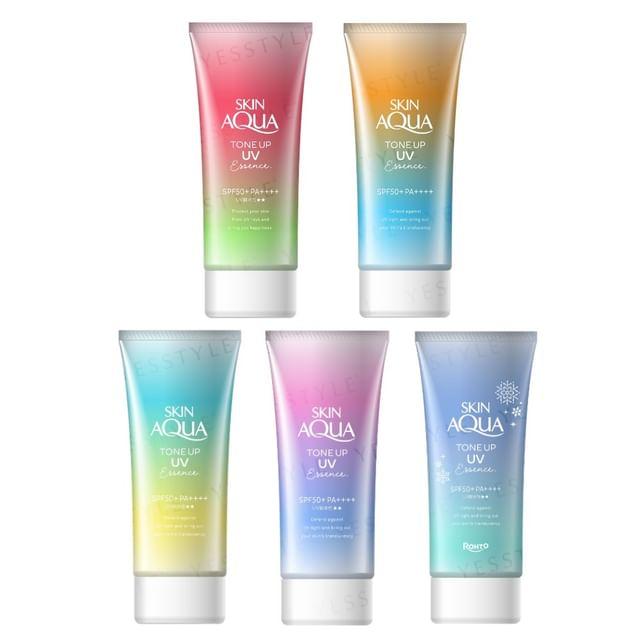 Rohto Mentholatum - Skin Aqua Tone Up UV Essence SPF 50+ PA++++ Lavender - 80g