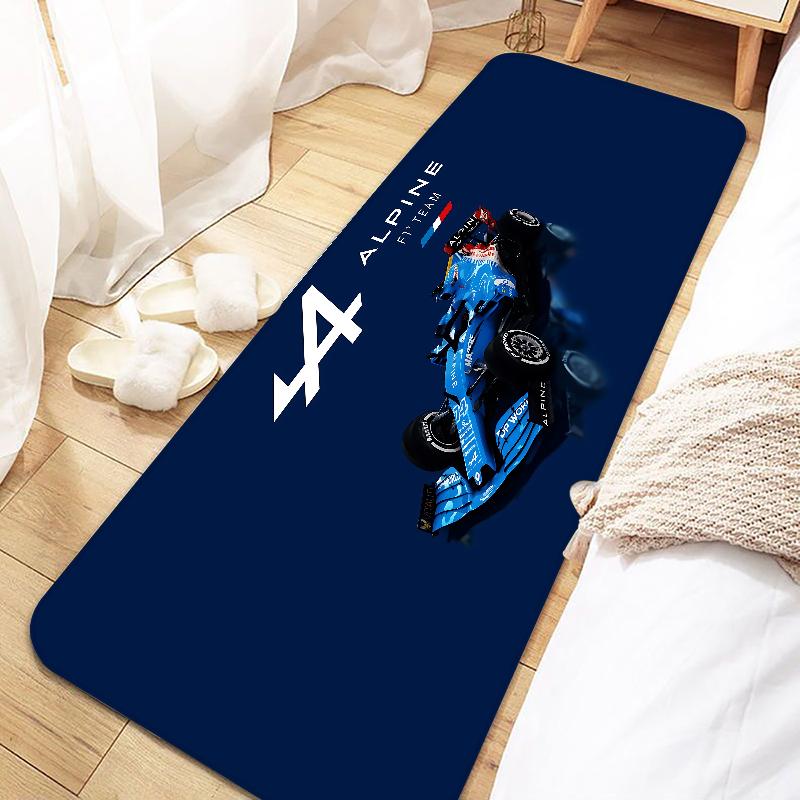 F1 Racing A-alpines Door Mat Entrance Non-slip Doormat Washable Kitchen Carpet Living Room Hallway Rugs Bathroom Bath Door Mats