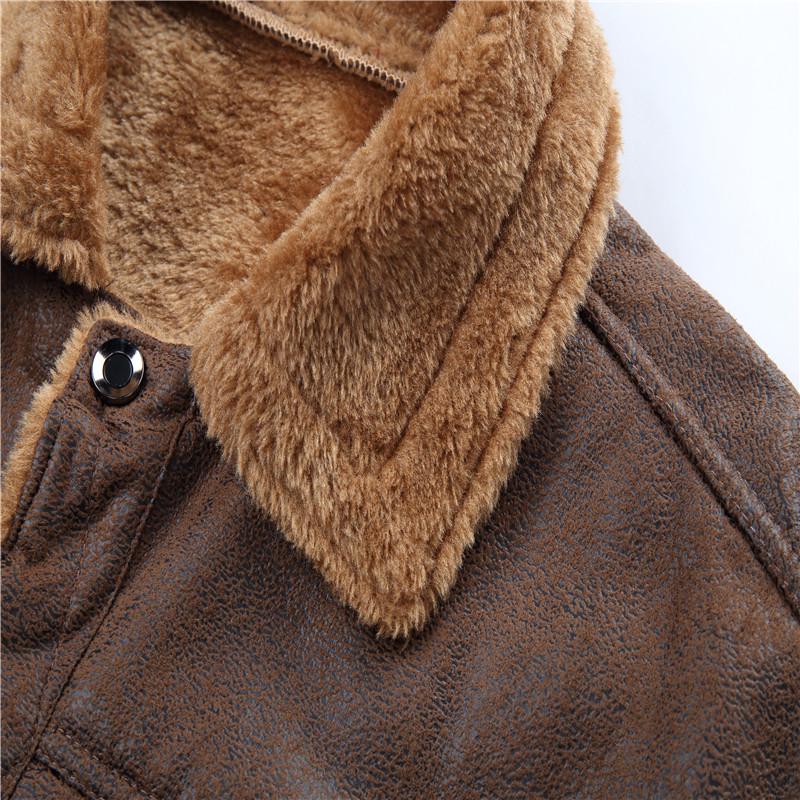 WWII US Army Aviation Leather Jacket – Men's Military Flight Jacket with Fur Trim