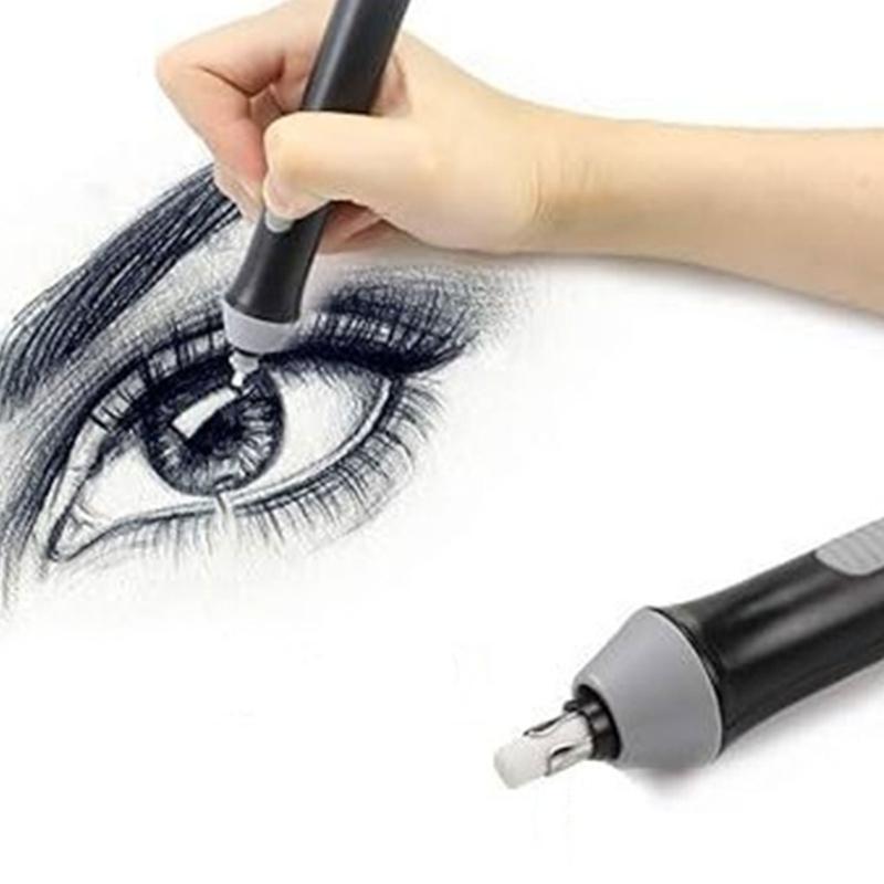 Electric Eraser with 142 Refills for Artist Portable Battery Powered Eraser for Drawing Painting Sketching Drafting