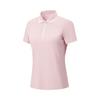 Li Ning Fitness Series Logo Stitching Zipper Polo Shirt Women Tops APLW288-4