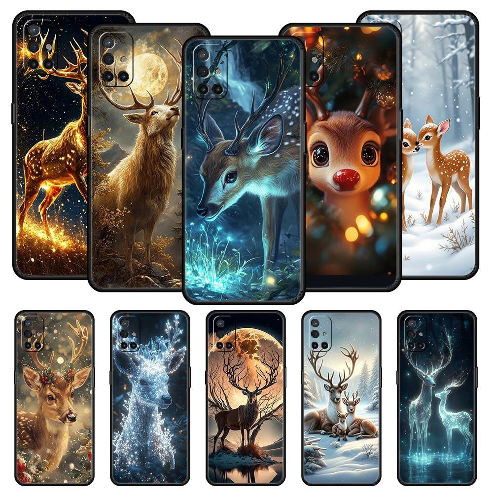 Phone Case For Oneplus 13R 13 12 10T 11 R10 Nord N100 N200 N10 9 9R CE 2 3 Z Pro Lite 5G Soft TPU Cover Cartoon Animal Deer Bags