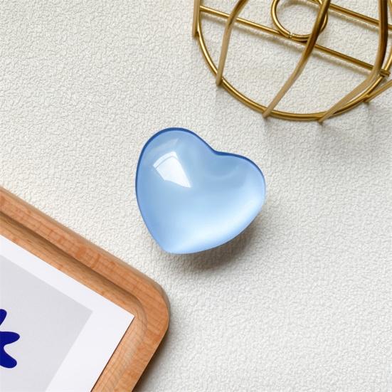 Mobile Phone Holder Foldable Telescopic Universal Non-slip Space-saving Lazy Bracket Faux Crystal Glass Cute Cartoon 3D Love Heart Phone