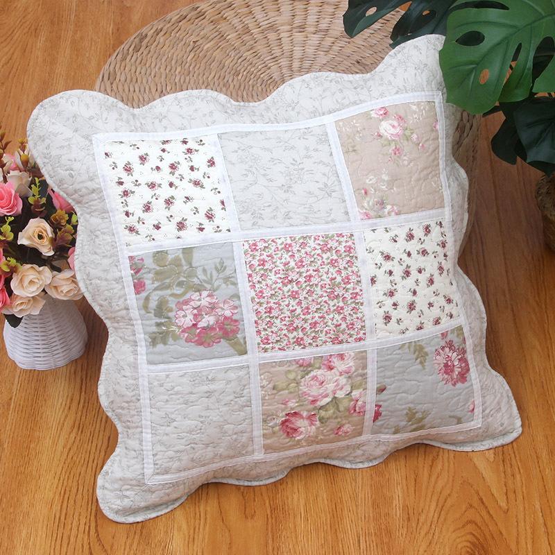 2pcs Cotton Quilted Backrest Cover Soft and Skin Friendly Sofa Cushion Cover Modern and Simple Breathable Backrest Without Core
