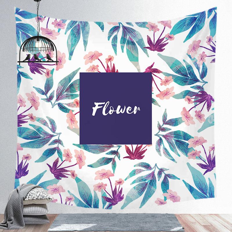 Modern Nordic Polyester Tapestry Tropical Plants Wall Hanging Decor Hot Bohemian Tapestry For Bedroom Dorm Living Room Wall Art