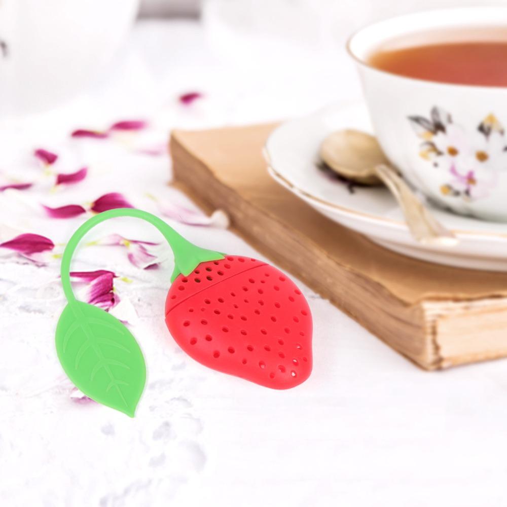 Long Handle Tea Strainer Food Grade Silicone Tea Filter Funny Silicone Tea Infuser For Family